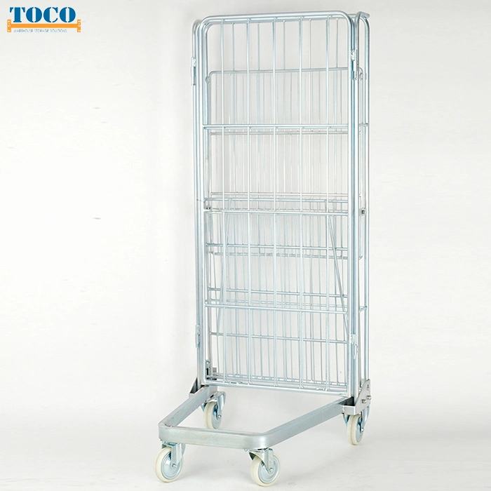 Customized Logistic Collapsible Wire Mesh Roll Cage for Express Delivery