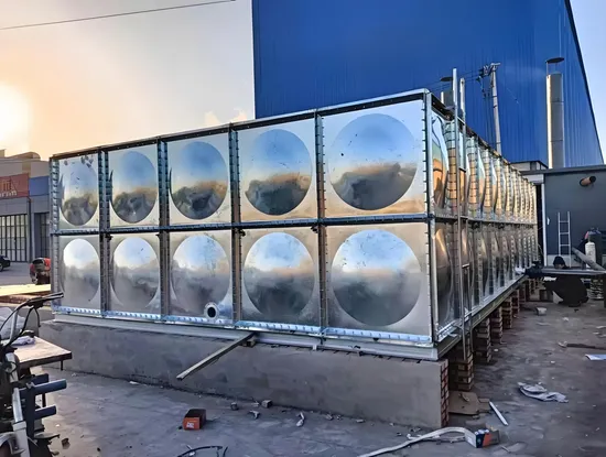 5*5*2m 물 저장 탱크 50m3 머리 위 HDG 강철 물 탱크