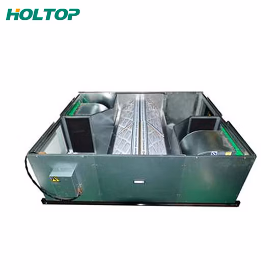 Holtop 2000 M3/H 공기 흐름 신선한 공기 제로 에너지 건축 자재 열회수 팬 회복 시스템